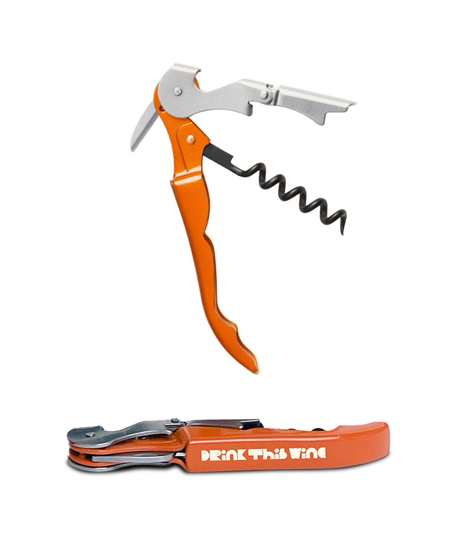 DTW Enamel Wine Key in Orange
